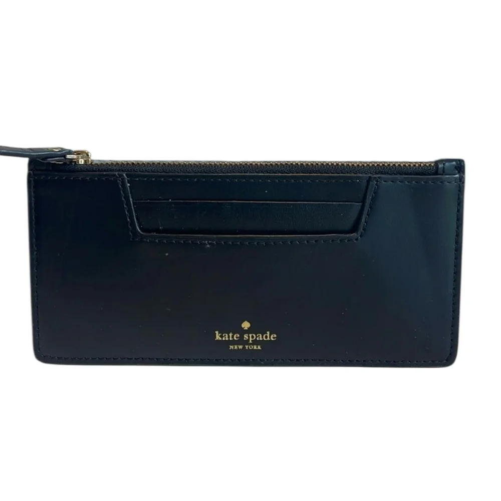 Kate Spade Black Structured Shoulder Bag with Gold Accent